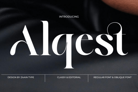 Alqest: A Refined Serif Display Font for Digital Branding
