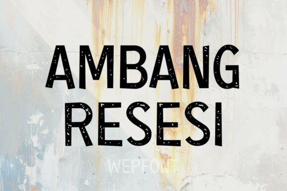 Ambang Resesi: A Display Font with Editorial Gravitas