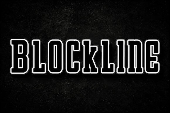 Blockline: A Bold Varsity Display Font for Editorial Impact