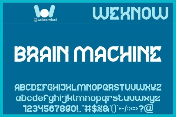 Brain Machine: A Display Font That Elevates Handmade Products