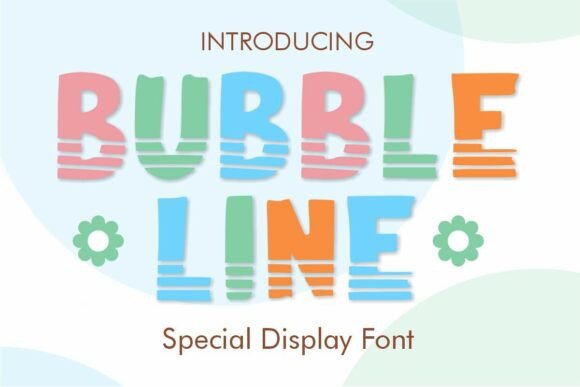 Bubble Line: A Cheerful Display Font for Editorial Charm