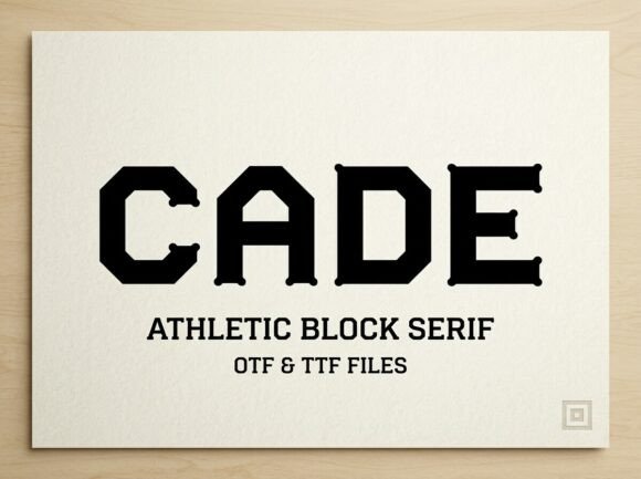 Cade: A Bold Display Font That Commands Attention