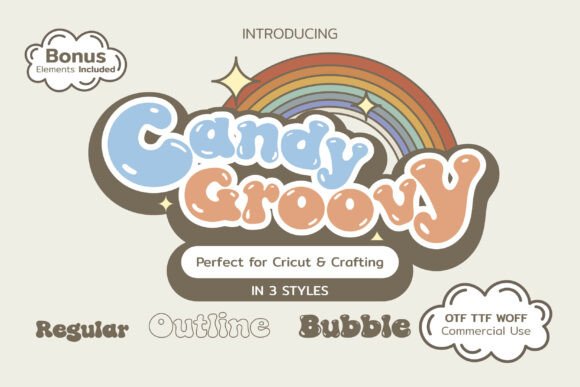 Candy Groovy: A Playful, Polished Display Font for Small Business Branding