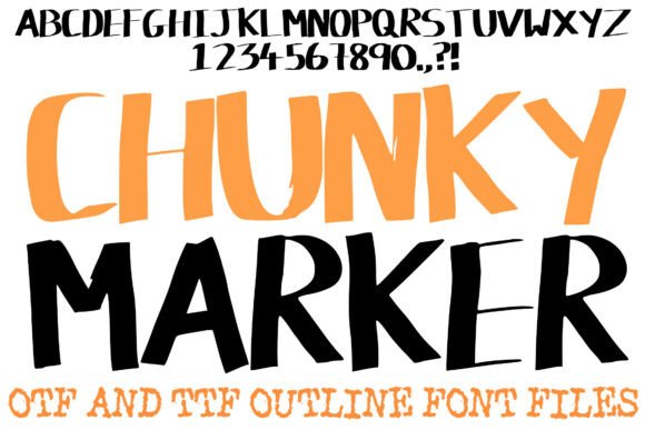 Chunky Marker Font: Bold, Hand-Drawn Energy for Real Business Branding