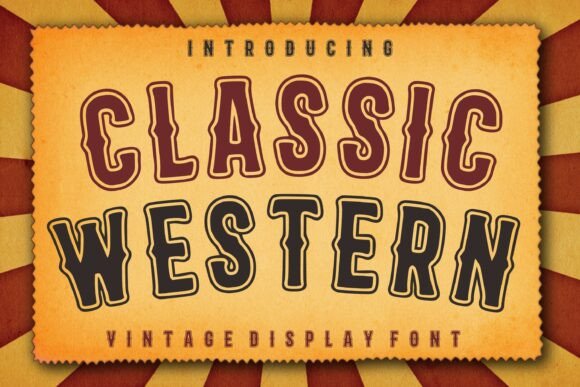 Classic Western Font: Bold Display Type for Campaign Headlines
