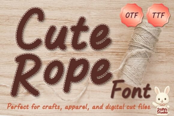 Cute Rope Font: Bold, Braided Typography for Scroll-Stopping Campaigns