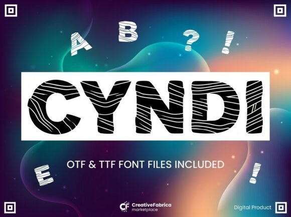 Cyndi: A Display Font That Commands Attention—Without Saying a Word