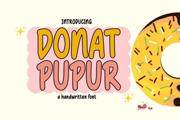 Donat Pupur: A Bold Handwritten Display Font for Scroll-Stopping Campaigns