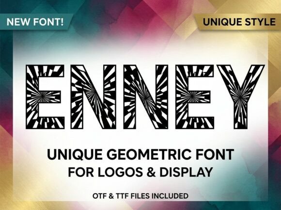 Enney: A Bold Display Typeface for Impactful Web Design