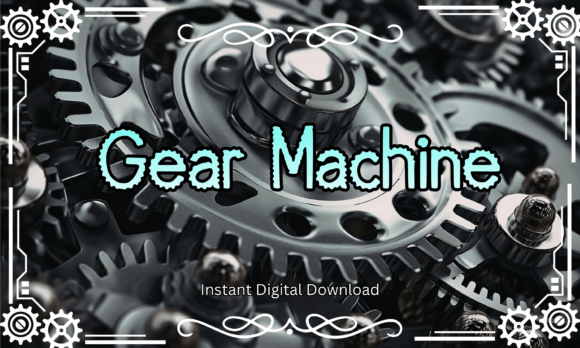 Gear Machine Font: Industrial Precision for Digital Design