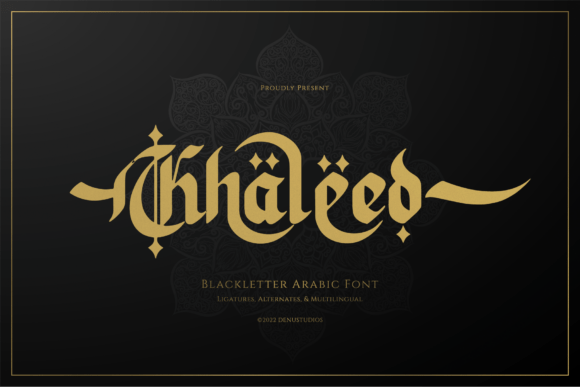 Khaleed: A Display Font That Anchors Your Message