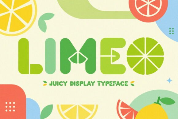 Limeo: A Juicy Display Font for Warm, Inviting Headlines