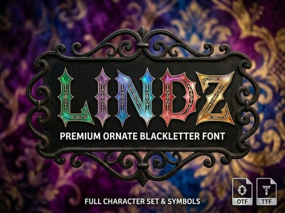 Lindz: A Bold Display Font That Commands Attention