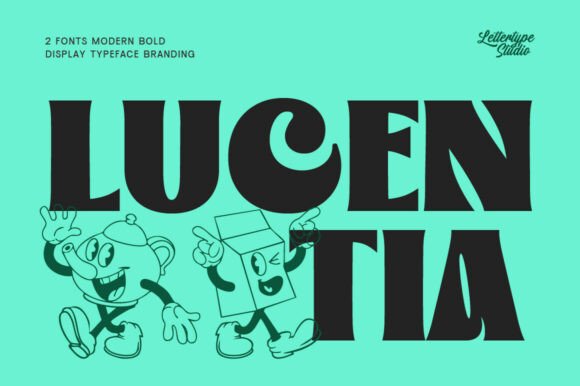 Lucentia: A Bold, Clean Display Typeface for Modern Branding