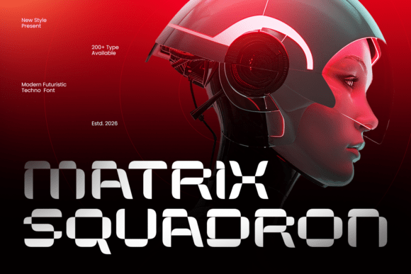 Matrix Squadron: A Futuristic Display Font That Actually Works