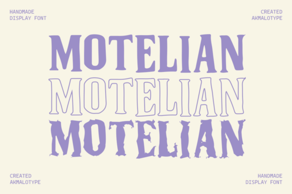 Motelian: A Vintage Serif Display Font That Commands Attention