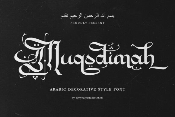 Muqodimah: A Vintage Display Font for Handmade Brands