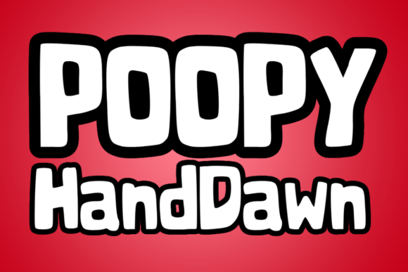 Poopy Handdrawn: A Playful, Chunky Display Font for Crafters
