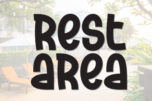 Rest Area: A Handmade Display Typeface That Feels Like a Warm Welcome