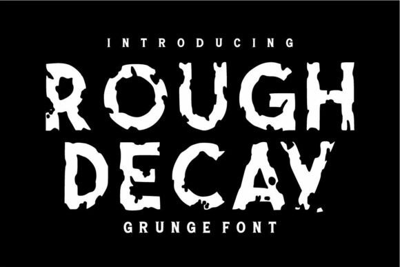 Rough Decay: A Bold Display Typeface for Real Small Businesses