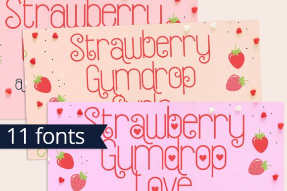 Strawberry Gumdrop Font: A Playful Display Typeface for Digital Brands