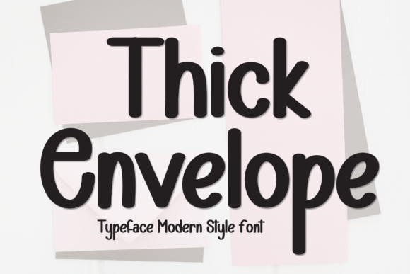 Thick Envelope: A Playful Handwritten Display Font for Makers