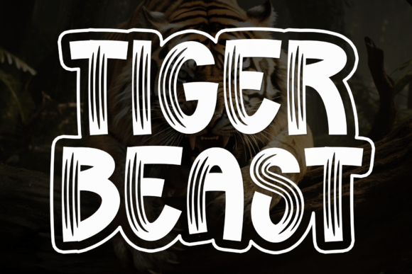 Tiger Beast: A Bold Display Font for Digital Impact