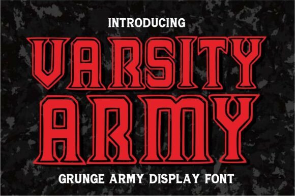 Varsity Army Font: A Display Typeface That Commands Attention