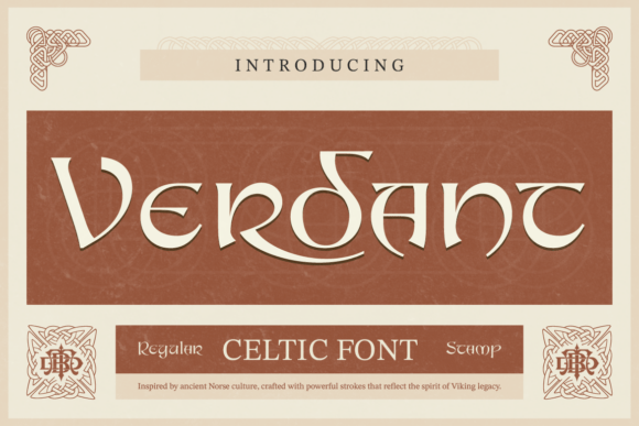 Verdant: A Celtic-Inspired Display Font for Bold Digital Identity